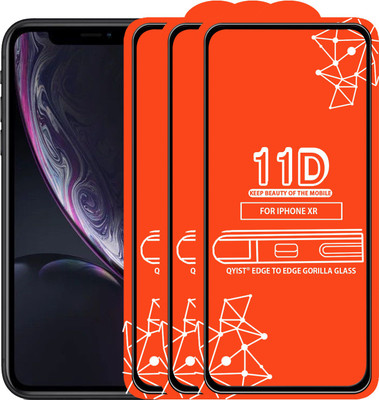 Qyist Edge To Edge Tempered Glass for Apple iPhone XR(Pack of 3)