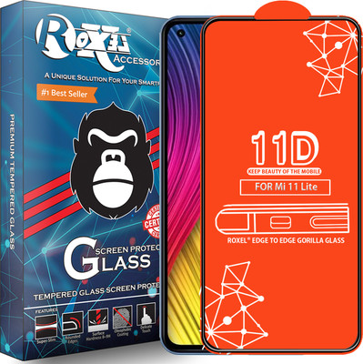 Roxel Edge To Edge Tempered Glass for Mi 11 Lite(Pack of 1)