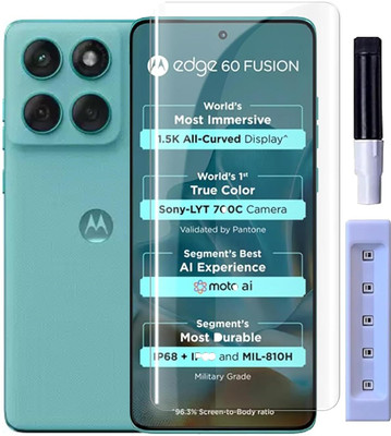 welldesign Edge To Edge Tempered Glass for Moto Edge 60 Fusion, Motorola Edge 60 Fusion(Pack of 1)
