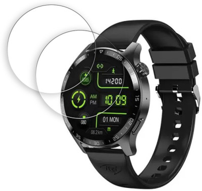 SOMTONE Edge To Edge Tempered Glass for itel ICON BT Calling 1.38 inch SMARTWATCH SCREEN GUARD(Pack of 2)