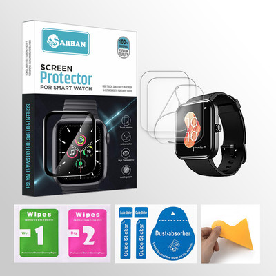 ARBAN Edge To Edge Tempered Glass for boAt Xtend 1.69 inch Smartwatch 3 PROTECTOR + 3 WIPES + 3 DUST REMOVAL STICKER + 1 WIPER(Pack of 3) ARBAN Edge To Edge Tempered Glass for boAt Xtend 1.69 inch Smartwatch 3 PROTECTOR + 3 WIPES + 3 DUST REMOVAL STICKER + 1 WIPER(Pack of 3)