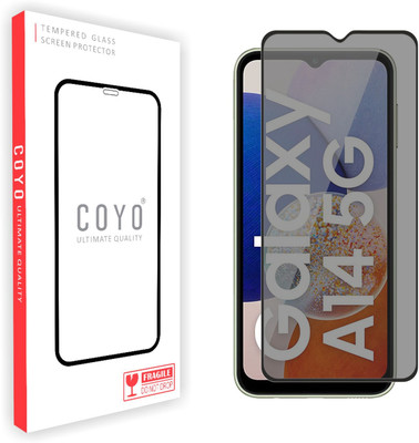Coyo Edge To Edge Tempered Glass for Samsung Galaxy A14 4g/ 5G, Samsung Galaxy F14 5G, Samsung Galaxy M14 5G(Pack of 1)