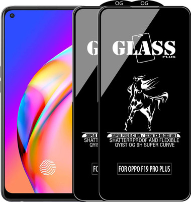 Qyist Edge To Edge Tempered Glass for OPPO F19 PRO PLUS(Pack of 2)