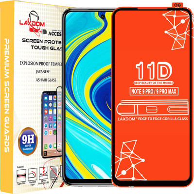 Laxdom Edge To Edge Tempered Glass for REDMI NOTE 9 PRO MAX(Pack of 1)