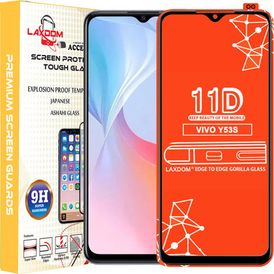 Laxdom Edge To Edge Tempered Glass for VIVO Y53S(Pack of 1)