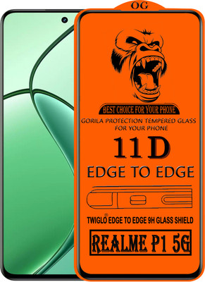 TWIGLO Edge To Edge Tempered Glass for REALME P1 5G(Pack of 1)