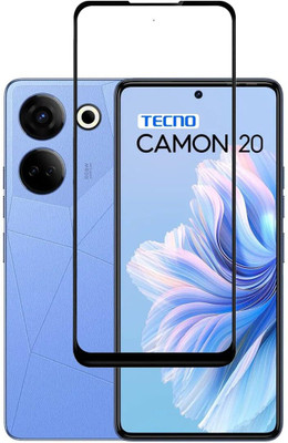 NaturalBuy Edge To Edge Tempered Glass for TECNO CAMON 20 5G-(Edge to Edge Coverage) (with Easy Installation Kit)(Pack of 1)
