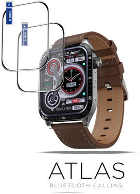 FINCH Edge To Edge Tempered Glass for FIRE BOLTT ATLAS SMARTWATCH(Pack of 2)