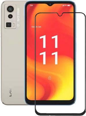 INFINITYWORLD Edge To Edge Tempered Glass for Lava Blaze Pro(Pack of 1)