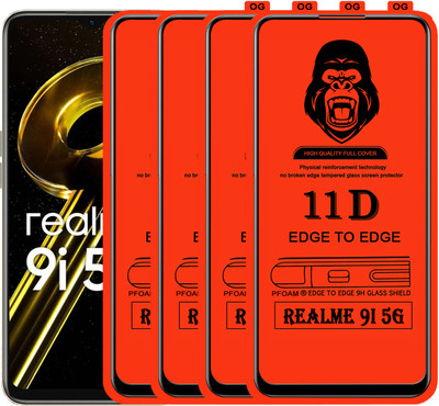 Rofix star Edge To Edge Tempered Glass for REALME 9I 5G(Pack of 4)