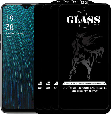 CYOR Edge To Edge Tempered Glass for OPPO A5S(Pack of 4)