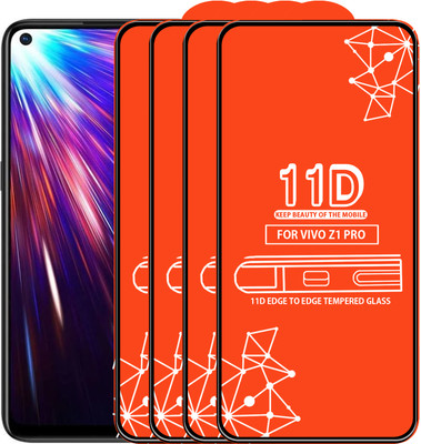 Roxel Edge To Edge Tempered Glass for Vivo Z1 Pro(Pack of 4)