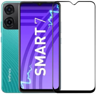FwellT Edge To Edge Tempered Glass for Infinix Smart 7(Pack of 1)