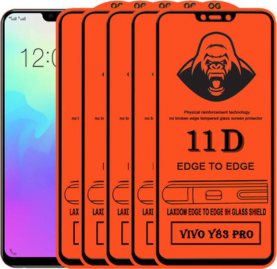 Laxdom Edge To Edge Tempered Glass for VIVO Y83 PRO(Pack of 5)