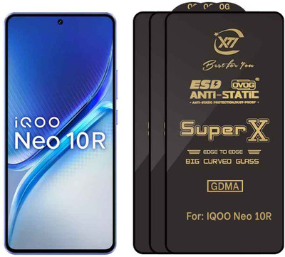 GDMA Edge To Edge Tempered Glass for IQOO NEO 10R(Pack of 3)