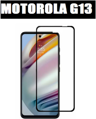 O2MG Edge To Edge Tempered Glass for MOTOROLA g13, MOTO g13(Pack of 1)