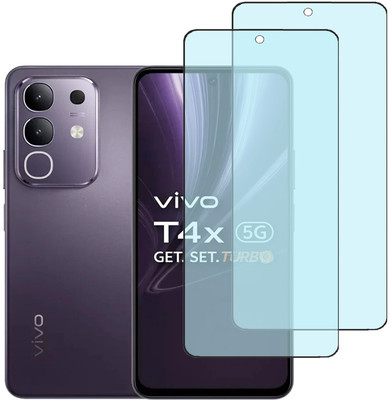 KARTRAY Edge To Edge Tempered Glass for Vivo T4x 5G, Matte Glass(Pack of 2)