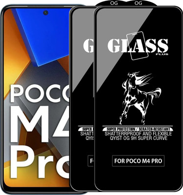 Qyist Edge To Edge Tempered Glass for POCO M4 PRO(Pack of 2)