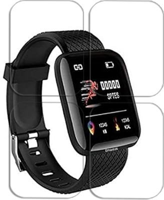 ARBAN Edge To Edge Tempered Glass for Smart Watch D116 Bracelet 1.12 inch SMARTWATCH SCREEN GUARD(Pack of 4)