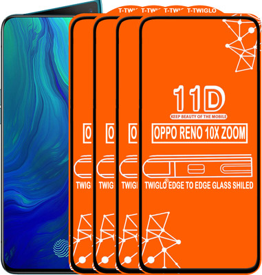 TWIGLO Edge To Edge Tempered Glass for OPPO RENO 10X ZOOM(Pack of 4)