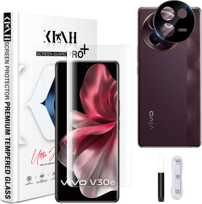 KLAH Edge To Edge Tempered Glass for Vivo V30e 5G, With Camera Lens Protector(Pack of 1)