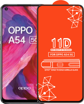 Qyist Edge To Edge Tempered Glass for Oppo A54 5G(Pack of 1)
