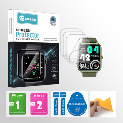 ARBAN Edge To Edge Tempered Glass for Fire-Boltt Rebel 1.83 inch Smartwatch 4 PROTECTOR + 4 WIPES + 4 DUST REMOVAL STICKER + 1 WIPER(Pack of 4) ARBAN Edge To Edge Tempered Glass for Fire-Boltt Rebel 1.83 inch Smartwatch 4 PROTECTOR + 4 WIPES + 4 DUST REMOVAL STICKER + 1 WIPER(Pack of 4)