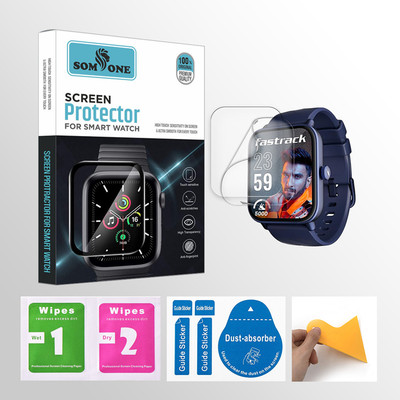 SOMTONE Edge To Edge Tempered Glass for Fastrack Limitless Glide 1.78 inch Smartwatch 2 PROTECTOR + 2 WIPES + 2 DUST REMOVAL STICKER + 1 WIPER(Pack of 2) SOMTONE Edge To Edge Tempered Glass for Fastrack Limitless Glide 1.78 inch Smartwatch 2 PROTECTOR + 2 WIPES + 2 DUST REMOVAL STICKER + 1 WIPER(Pack of 2)