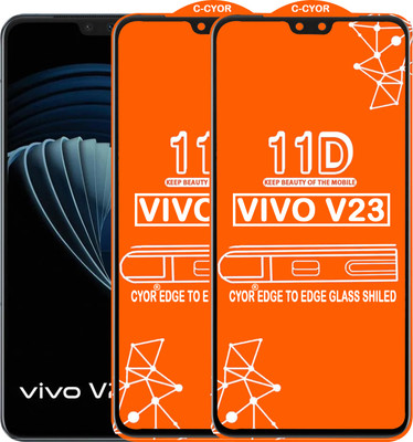 CYOR Edge To Edge Tempered Glass for VIVO V23(Pack of 2)