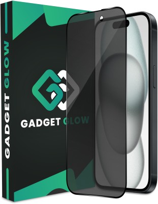 Gadget Glow Edge To Edge Tempered Glass for iPhone 15, Apple iPhone 15, Apple 15, Privacy Anti Spy Glass with Matte Finish(Pack of 1)