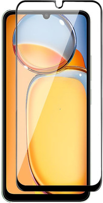 ShieldTech Edge To Edge Tempered Glass for ShieldTech Tempered Glass Premium Screen Guard for POCO C65 4G (Black) - Edge to Edge Coverage(Pack of 1)