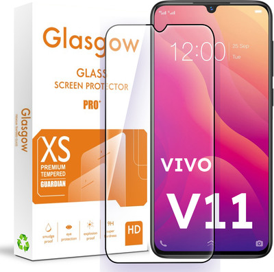 Glasgow Edge To Edge Tempered Glass for Vivo V11(Pack of 1)