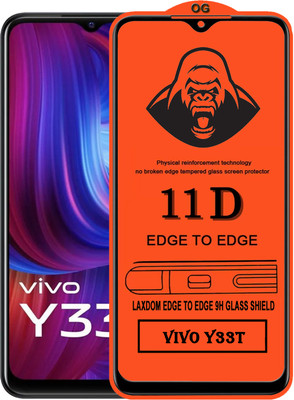 Laxdom Edge To Edge Tempered Glass for VIVO Y33T(Pack of 1)