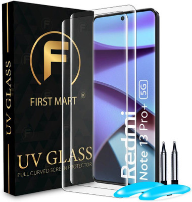 FIRST MART Edge To Edge Tempered Glass for Redmi Note 13 Pro Plus 5G, Redmi Note 13 Pro + 5G, Redmi Note 13 Pro +, Redmi Note 13 Pro Plus, UV Curved Screen Protector with Easy Installation Kit(Pack of 2)