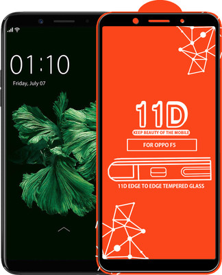 Qyist Edge To Edge Tempered Glass for Oppo F5(Pack of 1)