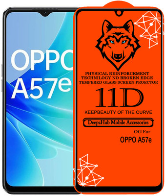 DeepzHub Edge To Edge Tempered Glass for OPPO A57e(Pack of 1)