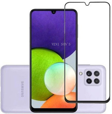 VENI SON'S Edge To Edge Tempered Glass for Samsung Galaxy A22 (4G)(Pack of 1)