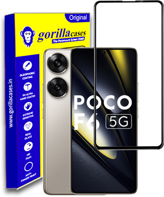 Gorilla Cases Edge To Edge Tempered Glass for POCO F6 5G(Pack of 1)