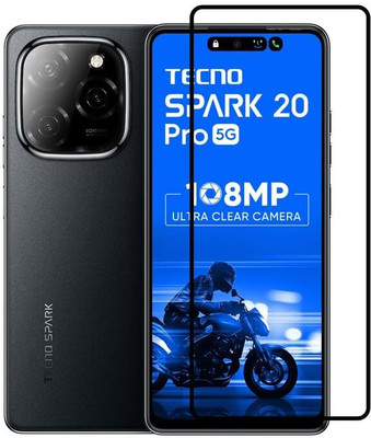 iCopertina Edge To Edge Tempered Glass for Tecno Spark 20 Pro 5G(Pack of 1)