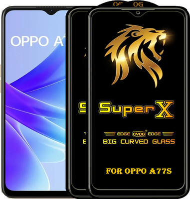 PFOAM Edge To Edge Tempered Glass for OPPO A77S(Pack of 2)