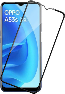 HUPSHY Edge To Edge Tempered Glass for Oppo A53s 5G(Pack of 1)