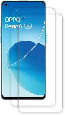 ARBAN Edge To Edge Tempered Glass for Oppo Reno6 TEMPERED GUARD FRONTP2(Pack of 2)
