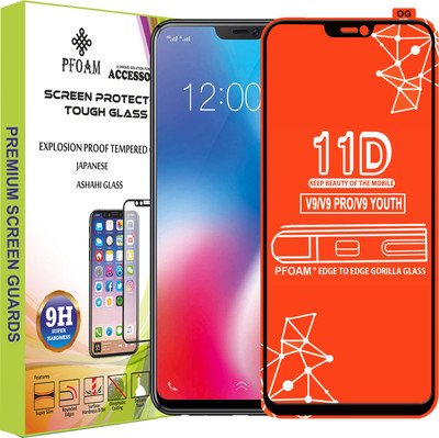 PFOAM Edge To Edge Tempered Glass for VIVO V9 PRO(Pack of 1)