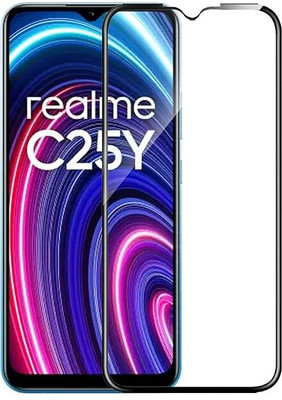 iCopertina Edge To Edge Tempered Glass for REALME C25Y(Pack of 1)