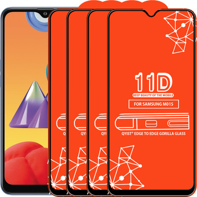 Qyist Edge To Edge Tempered Glass for Samsung Galaxy M01S(Pack of 4)
