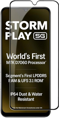 EITANSHA CREATION Edge To Edge Tempered Glass for Lava Storm Play 5G, Lava Storm Play(Pack of 1)