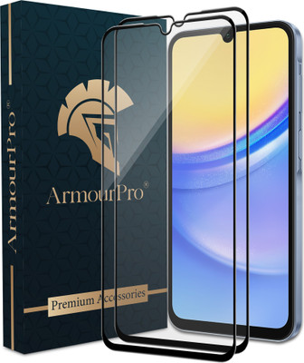 ArmourPro Edge To Edge Tempered Glass for Samsung Galaxy A15 5G, Samsung A15 5G, Samsung A25 5G(Pack of 2)