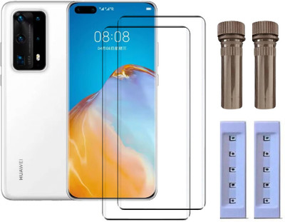 crixus Edge To Edge Tempered Glass for Huawei P40 Pro+(Pack of 2)