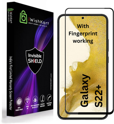 iWishKart Edge To Edge Tempered Glass for Samsung Galaxy S22 Plus 5G, SAMSUNG Galaxy S22+ 5G, Samsung Galaxy S23 Plus 5G, SAMSUNG S23+ 5G, Fingerprint Working Military grade Edge to Edge gorilla glass(Pack of 1)