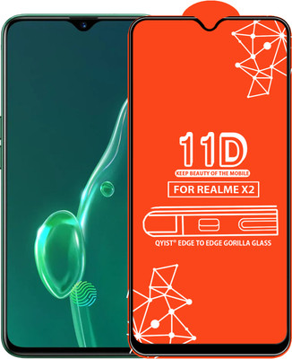 Qyist Edge To Edge Tempered Glass for Realme X2(Pack of 1)